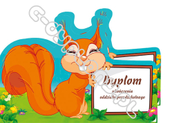 Dyplom ukończenia oddziału przedszkolnego (wiewiórka)