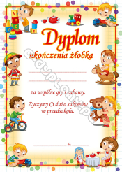 Dyplom ukończenia żłobka