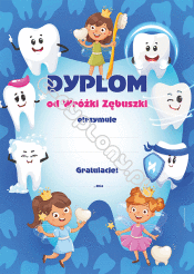  Dyplom od Wróżki Zębuszki 