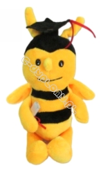 Maskotka PSZCZÓŁKA W BIRECIE - 17 cm.
