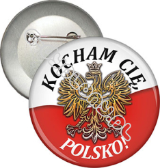 Przypinka  "Kocham Cię, Polsko!"