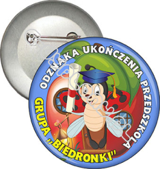 Przypinka "Ukończenie przedszkola. Biedronki"