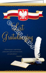 List gratulacyjny B5