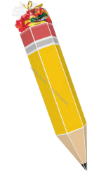 Kredka żółta - rożek na słodycze super duży