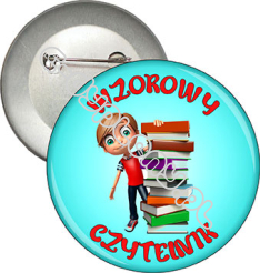 Przypinka "Wzorowy czytelnik"