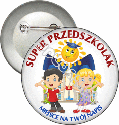 Przypinka "Super Przedszkolak"