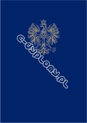  Oprawa introligatorska gładka granatowa z godłem