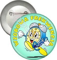 Przypinka "WZOROWA FREKWENKCJA"