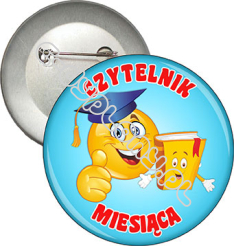 Przypinka "CZYTELNIK MIESIĄCA"