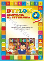 Dyplom Pasowania na Czytelnika (biblioteka, dzieci)