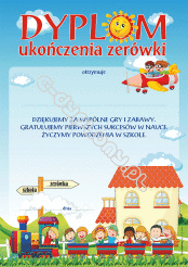 Dyplom ukończenia zerówki