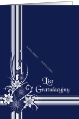 List Gratulacyjny A5 z kartonu ozdobnego