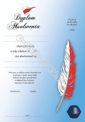 Wkładka do etui "Absolwent z piórkiem"