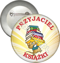 Przypinka "PRZYJACIEL KSIĄŻKI"