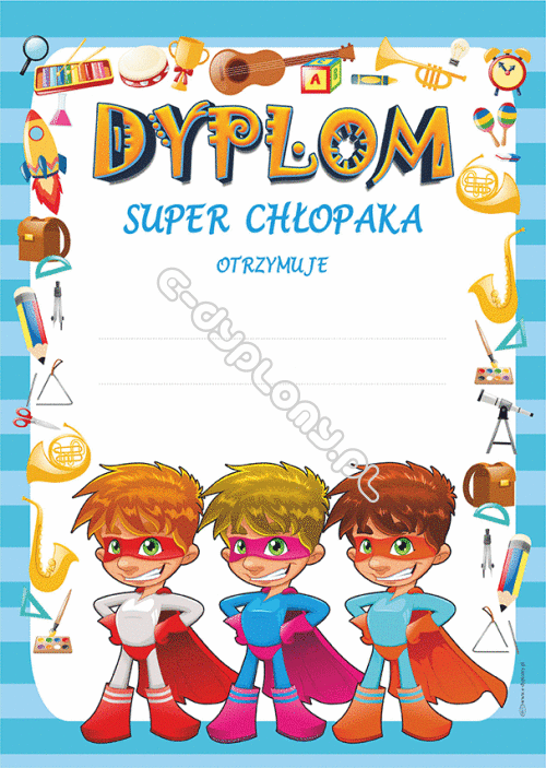 Dyplom Super Chłopaka Do Druku Dyplom Super Chłopaka