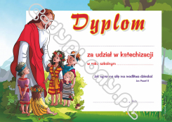 Dyplom za udział w katechizacji